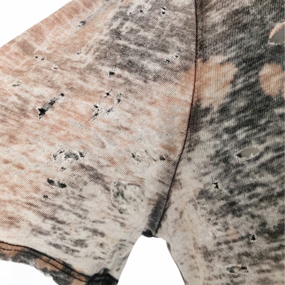 Mickey Mouse Bleach Splatter Crop Top SZ L - Picture 5 of 8